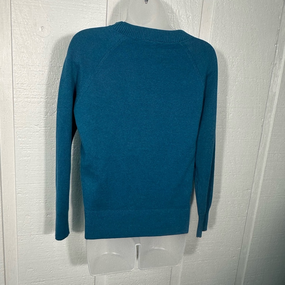 Talbots Green Long Sleeve Crew Neck Sweater Size Small Petite EUC - Picture 4 of 8